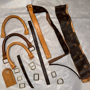 LV Monogram Handbag Components/scraps left from Upcycled projects sku-295​